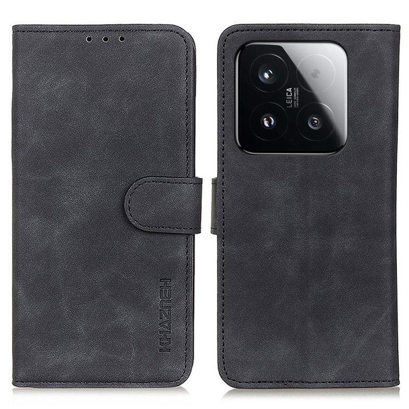 Δερματινη Θηκη Xiaomi 15t Εφέ Σουέτ Khazneh