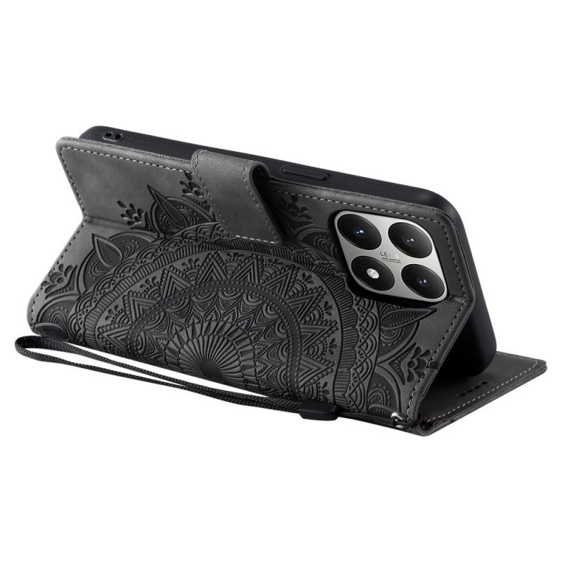 Δερματινη Θηκη Xiaomi 15t Εφέ Σουέτ Μάνταλα