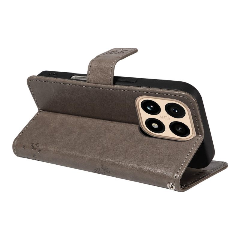 Δερματινη Θηκη Xiaomi 15t Γάτα Και Δέντρο