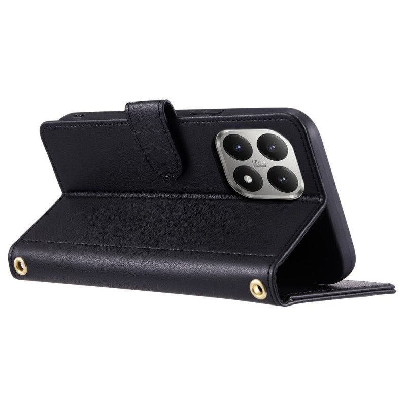 Δερματινη Θηκη Xiaomi 15t Καπιτονέ Με Λουριά