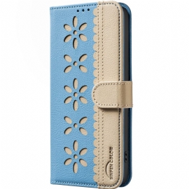 Δερματινη Θηκη Xiaomi 15t Λουλουδάτο Binfen Color