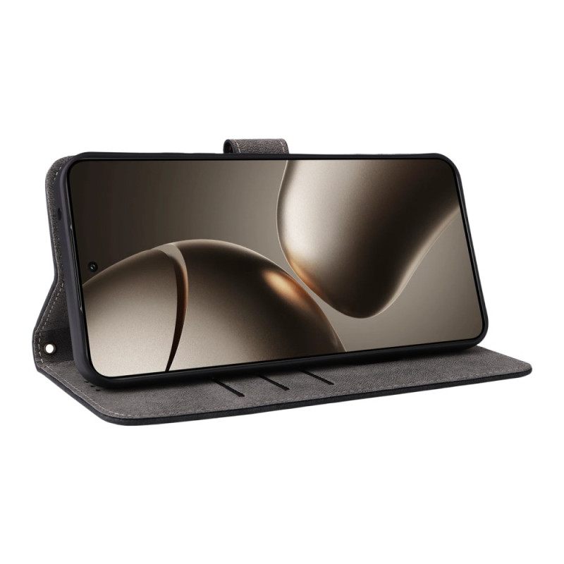 Δερματινη Θηκη Xiaomi 15t Προστασία Rfid Εφέ Σουέτ