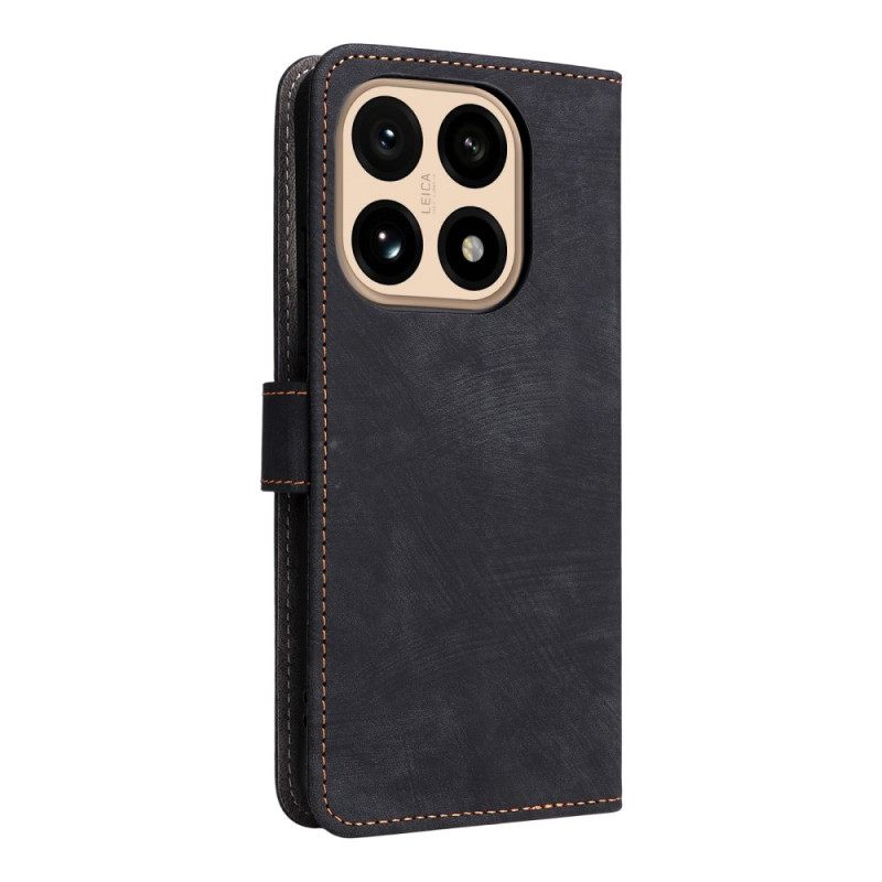 Δερματινη Θηκη Xiaomi 15t Προστασία Rfid Εφέ Σουέτ