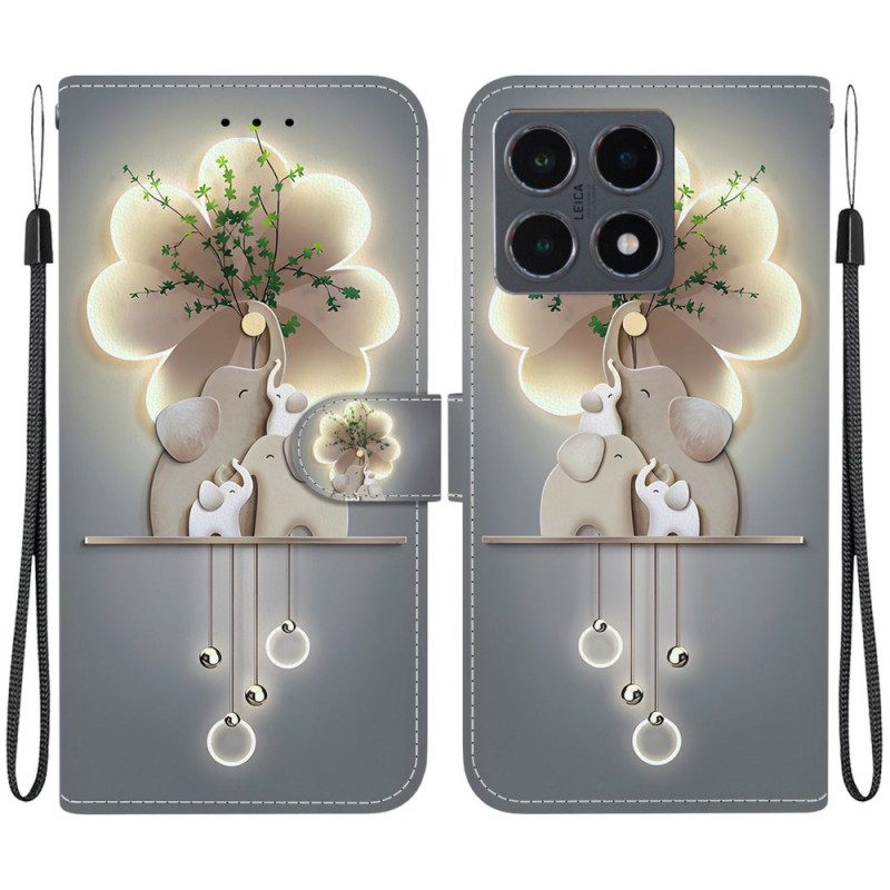 Δερματινη Θηκη Xiaomi 15t Τρεις Ελέφαντες