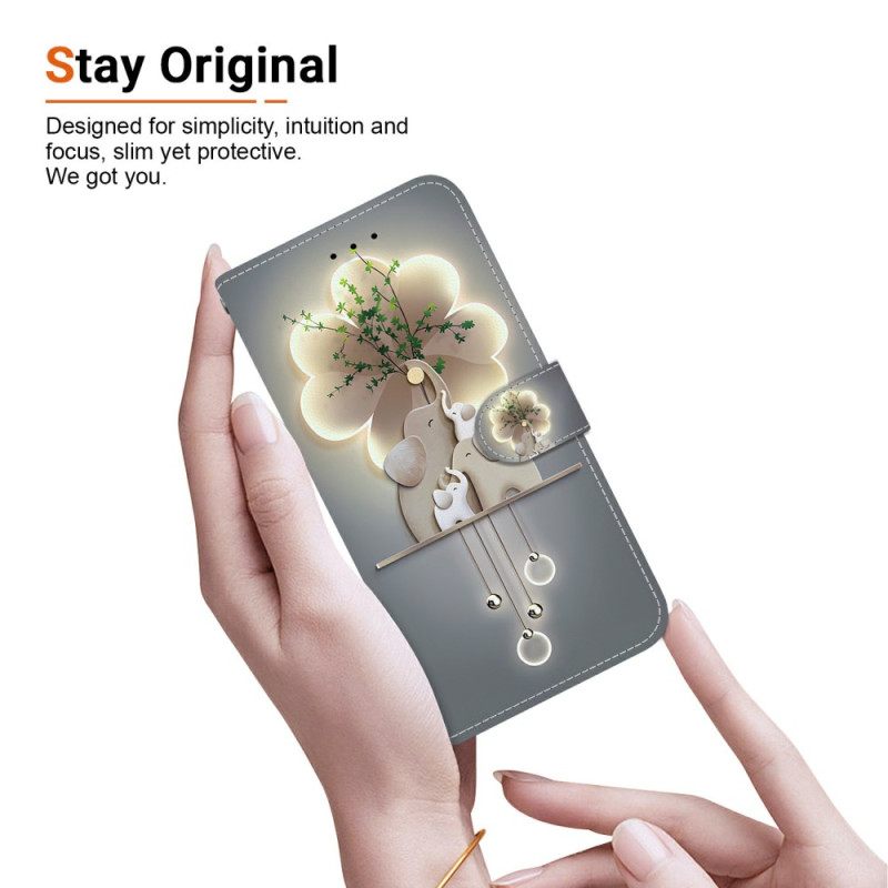 Δερματινη Θηκη Xiaomi 15t Τρεις Ελέφαντες