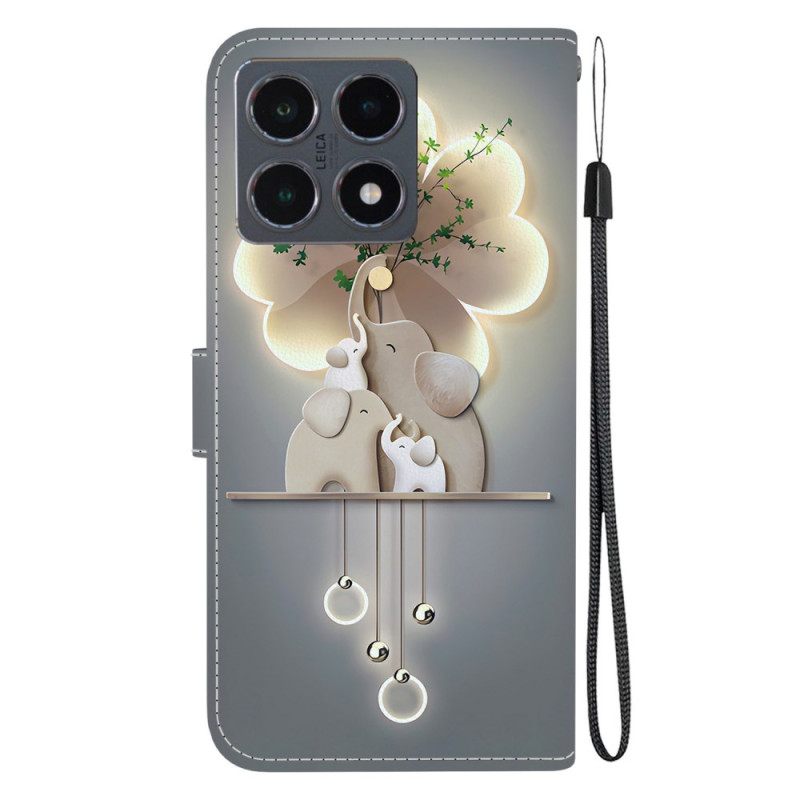 Δερματινη Θηκη Xiaomi 15t Τρεις Ελέφαντες