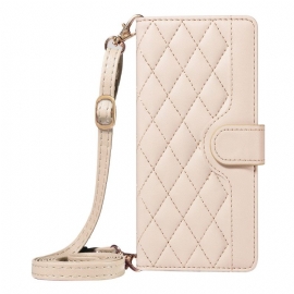 Θηκη Κινητου Xiaomi 15t Θήκες Κινητών Καπιτονέ Με Λουρί Και Λουρί Ώμου