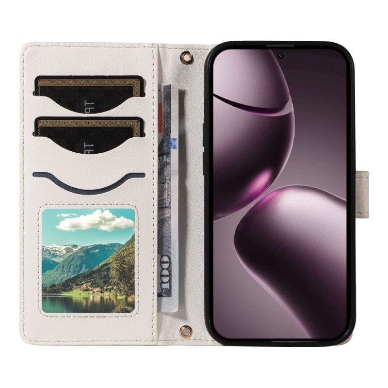 Θηκη Κινητου Xiaomi 15t Θήκες Κινητών Καπιτονέ Με Λουρί Και Λουρί Ώμου