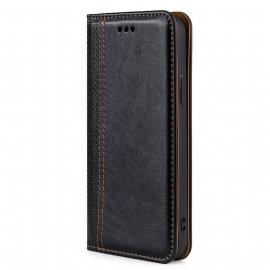 θηκη κινητου Oppo Find X5 Lite Θήκη Flip Litchi Split Leather Rattch