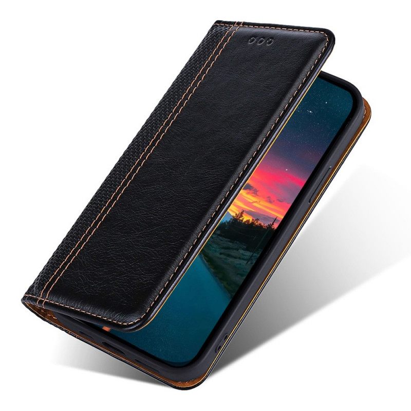 θηκη κινητου Oppo Find X5 Lite Θήκη Flip Litchi Split Leather Rattch