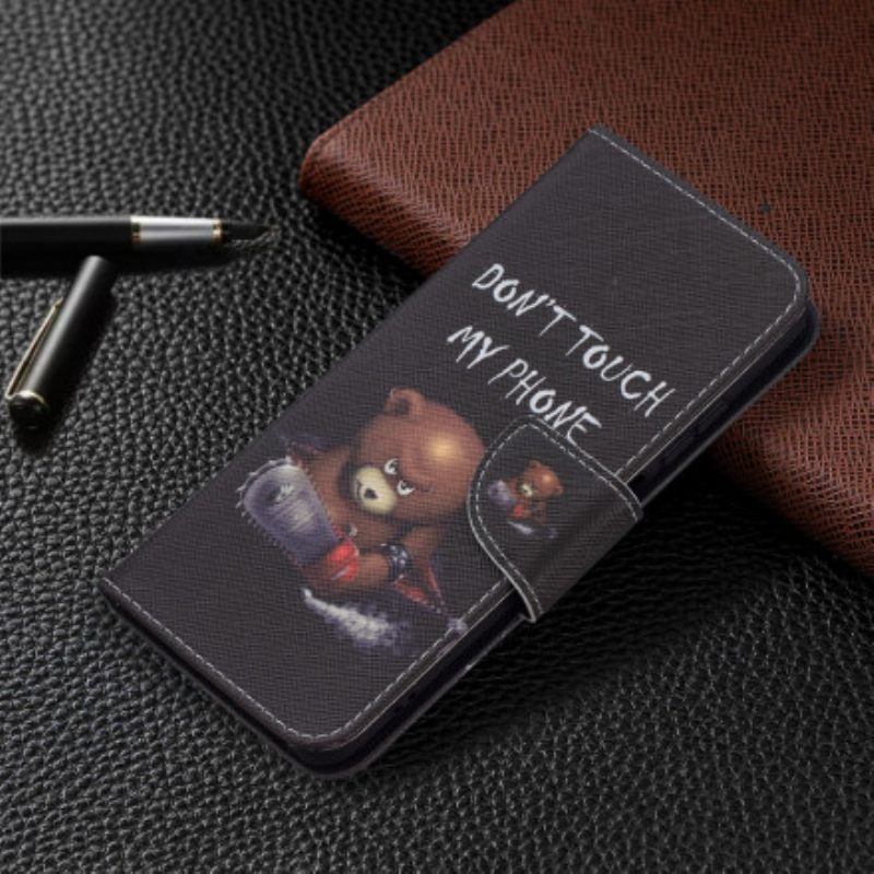 δερματινη θηκη Xiaomi Redmi Note 10 / 10S Επικίνδυνη Αρκούδα