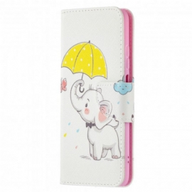 δερματινη θηκη Xiaomi Redmi Note 10 / 10S Μωρό Ελέφαντα