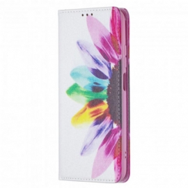 θηκη κινητου Xiaomi Redmi Note 10 / 10S Θήκη Flip Ακουαρέλα Λουλούδι
