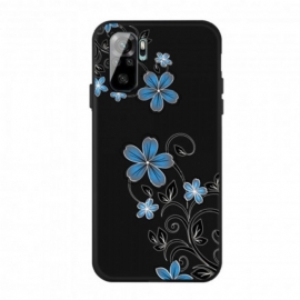 Θήκη Xiaomi Redmi Note 10 / 10S Μπλε Λουλούδια