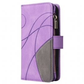 Δερματινη Θηκη Oppo Reno 12 Pro 5g Πορτοφόλι Wavy Lines