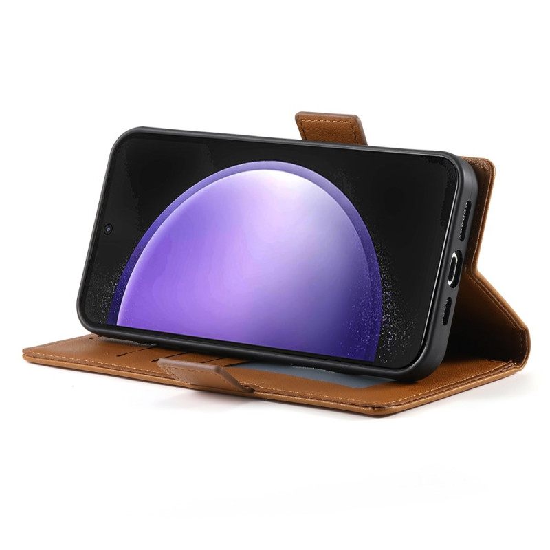 Δερματινη Θηκη Samsung Galaxy S25 Fe 3 Θέσεις Κάρτας Σιλικόνης