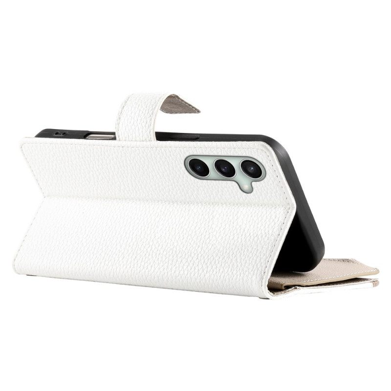 Δερματινη Θηκη Samsung Galaxy S25 Fe Δερμάτινο Πορτοφόλι Με Φερμουάρ Και Λουριά