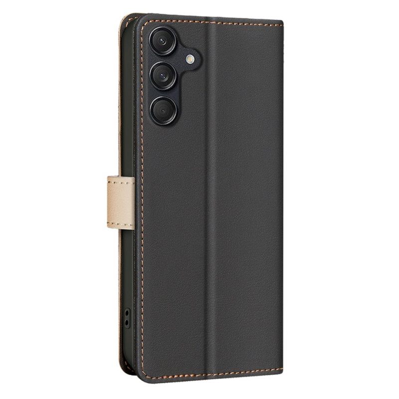 Δερματινη Θηκη Samsung Galaxy S25 Fe Δίχρωμο Binfen Color