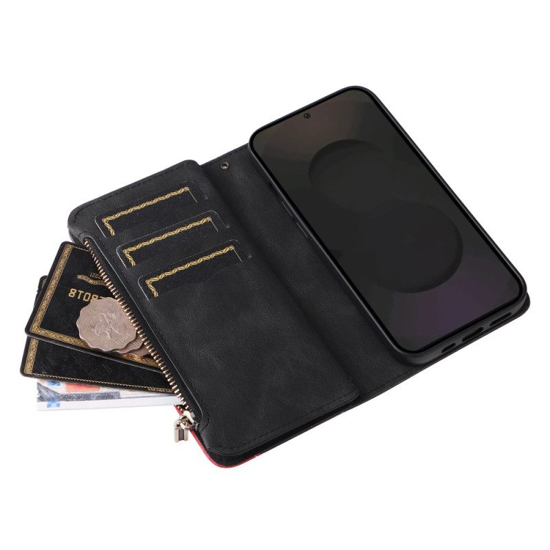 Δερματινη Θηκη Samsung Galaxy S25 Fe Δίχρωμο Κυματιστό