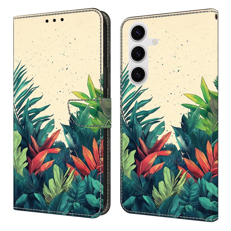 Δερματινη Θηκη Samsung Galaxy S25 Fe Φύλλα