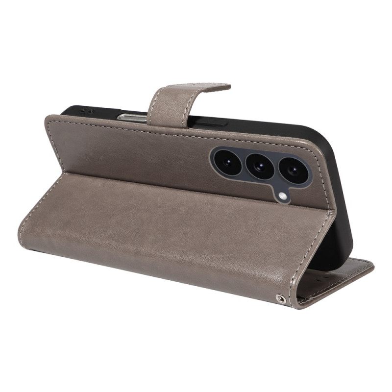 Δερματινη Θηκη Samsung Galaxy S25 Fe Γάτα Και Μέλισσα Σιλικόνης