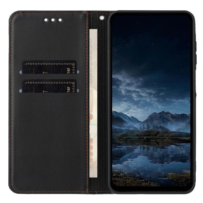 Δερματινη Θηκη Samsung Galaxy S25 Fe Γραμμές Σιλικόνης