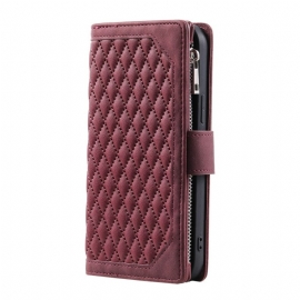 Δερματινη Θηκη Samsung Galaxy S25 Fe Καπιτονέ Σιλικόνης