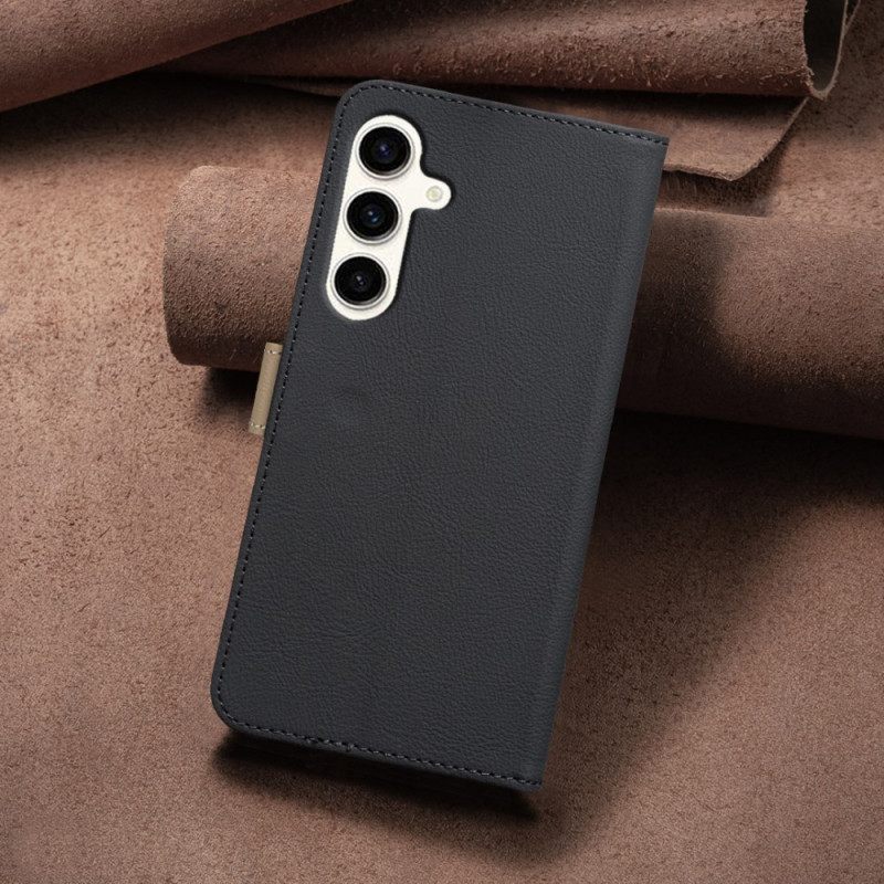 Δερματινη Θηκη Samsung Galaxy S25 Fe Λουλουδάτο Χρώμα Binfen