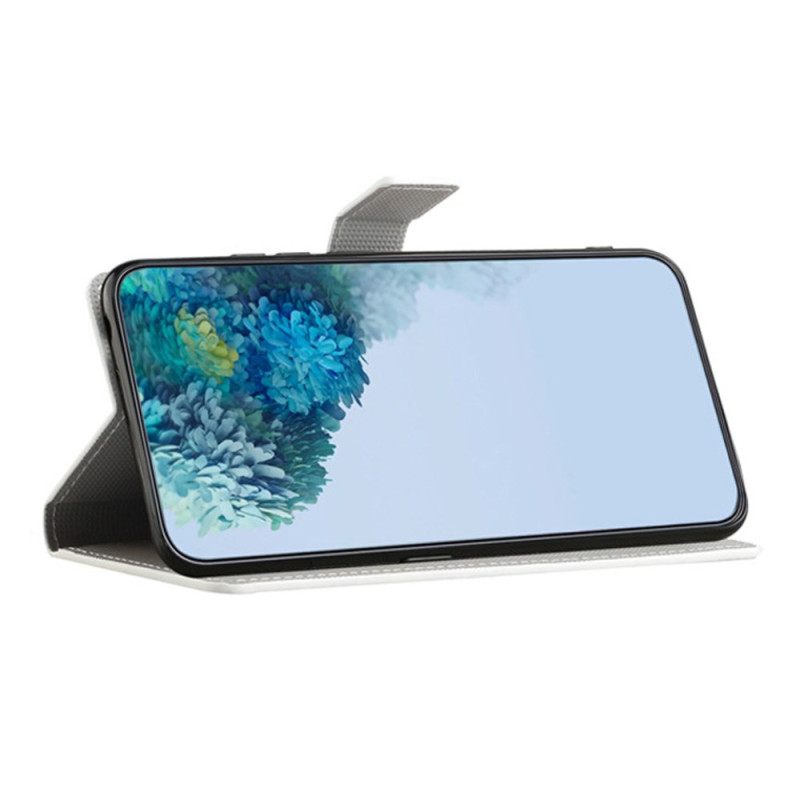 Δερματινη Θηκη Samsung Galaxy S25 Fe Πεταλούδες Σε Μαύρο Φόντο Σιλικόνης