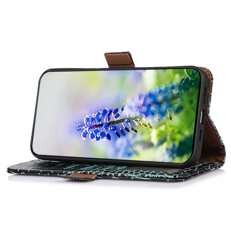 Δερματινη Θηκη Samsung Galaxy S25 Fe Στυλ Κροκόδειλου Σιλικόνης