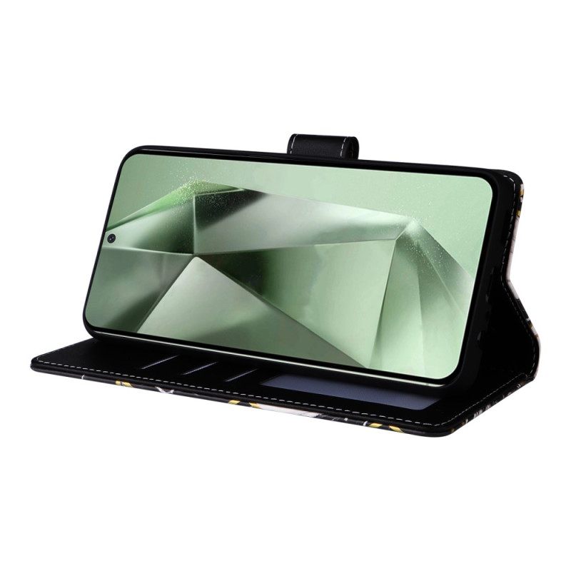 Δερματινη Θηκη Samsung Galaxy S25 Fe Στυλ Μαρμάρου