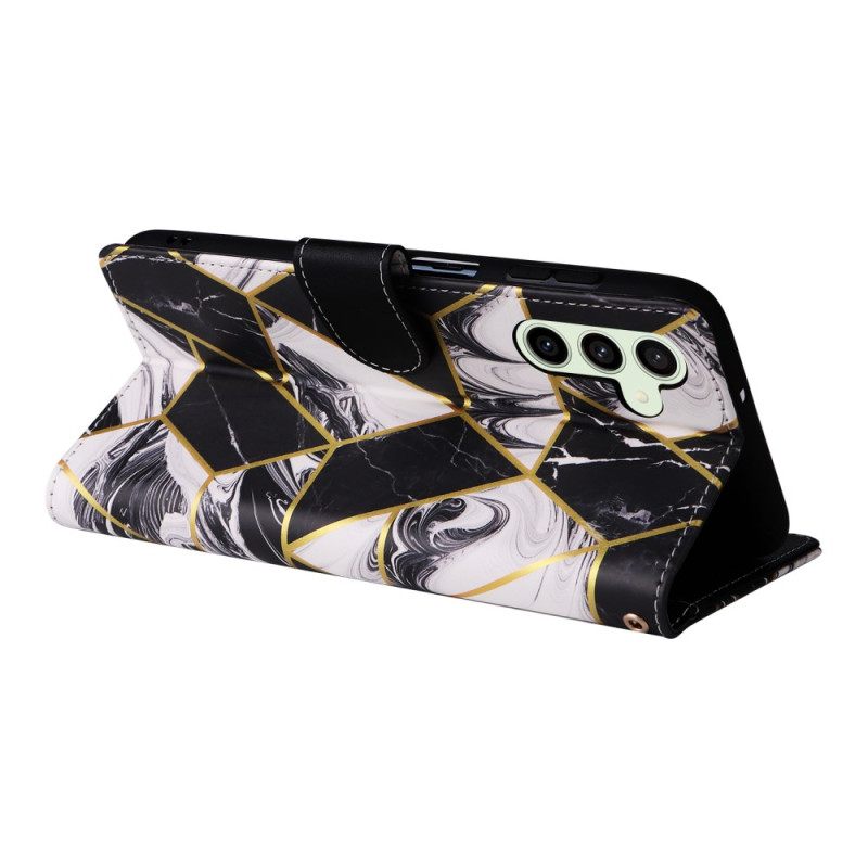 Δερματινη Θηκη Samsung Galaxy S25 Fe Στυλ Μαρμάρου