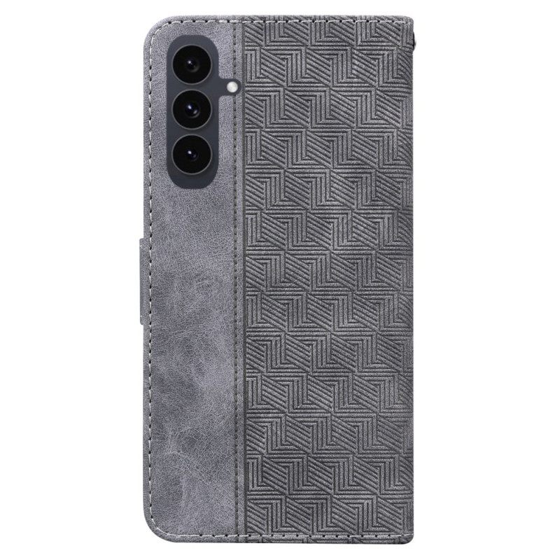 Δερματινη Θηκη Samsung Galaxy S25 Fe Υφαντό Σχέδιο