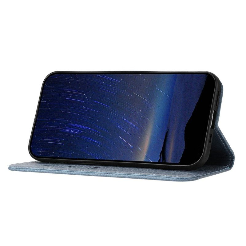 Δερματινη Θηκη Samsung Galaxy S25 Fe Υφασμάτινη Υφή Και Κορδόνι Σιλικόνης