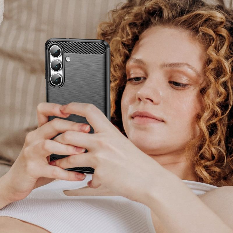 Κάλυμμα Samsung Galaxy S25 Fe Βουρτσισμένες Ίνες Άνθρακα