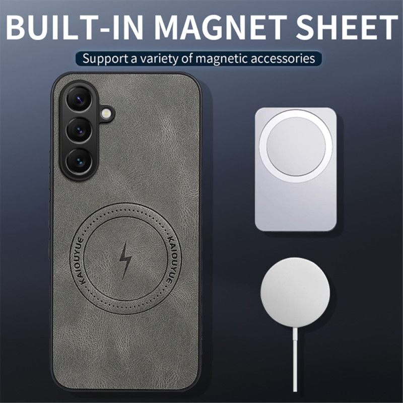 Κάλυμμα Samsung Galaxy S25 Fe Εφέ Δερμάτινου Nappa Magsafe