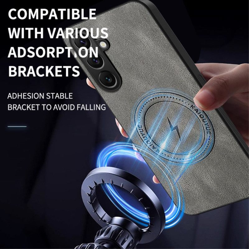 Κάλυμμα Samsung Galaxy S25 Fe Εφέ Δερμάτινου Nappa Magsafe