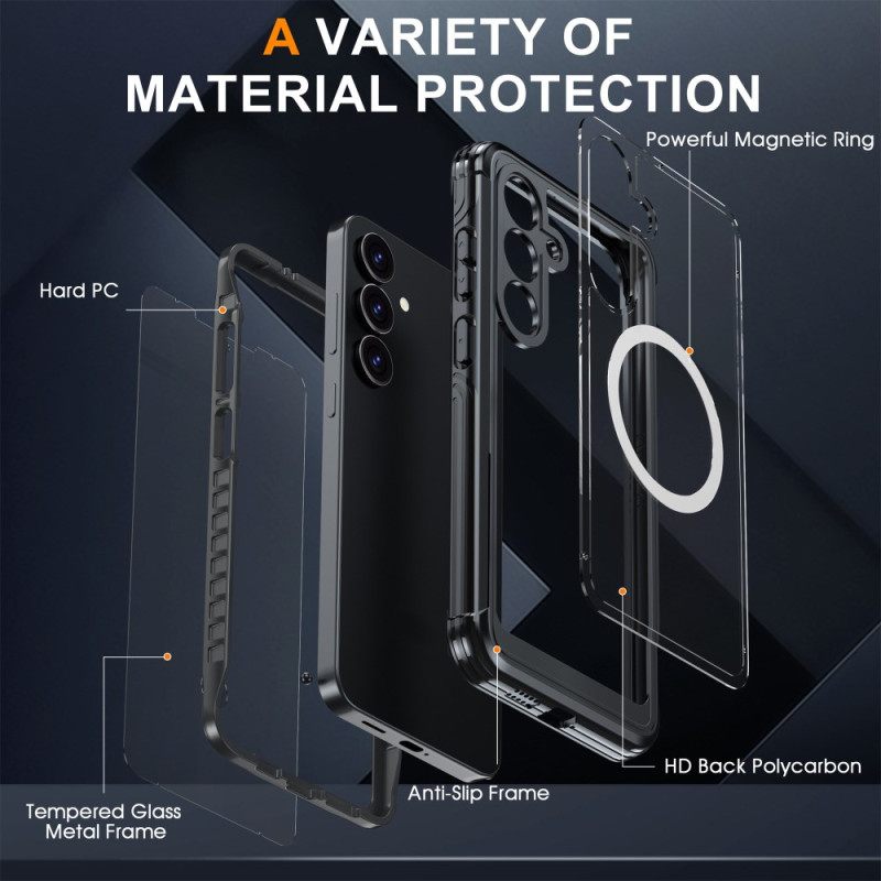 Κάλυμμα Samsung Galaxy S25 Fe Μαγνητικό Με Προστατευτικό Οθόνης