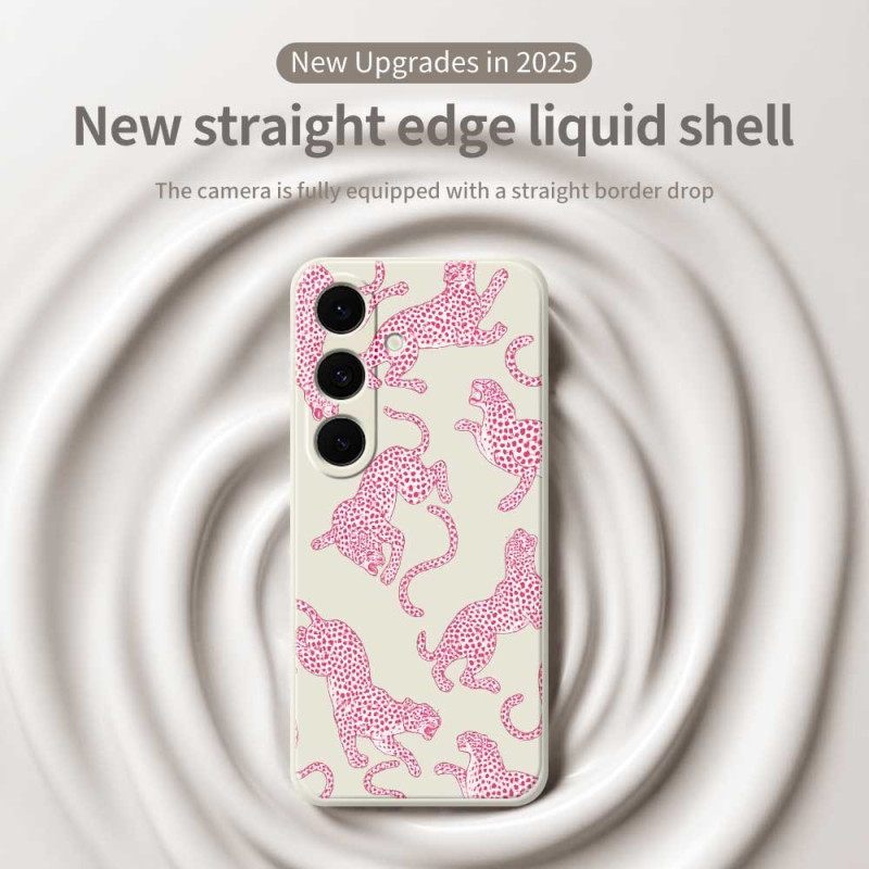 Κάλυμμα Samsung Galaxy S25 Fe Σιλικόνη Pink Leopard Σιλικόνης