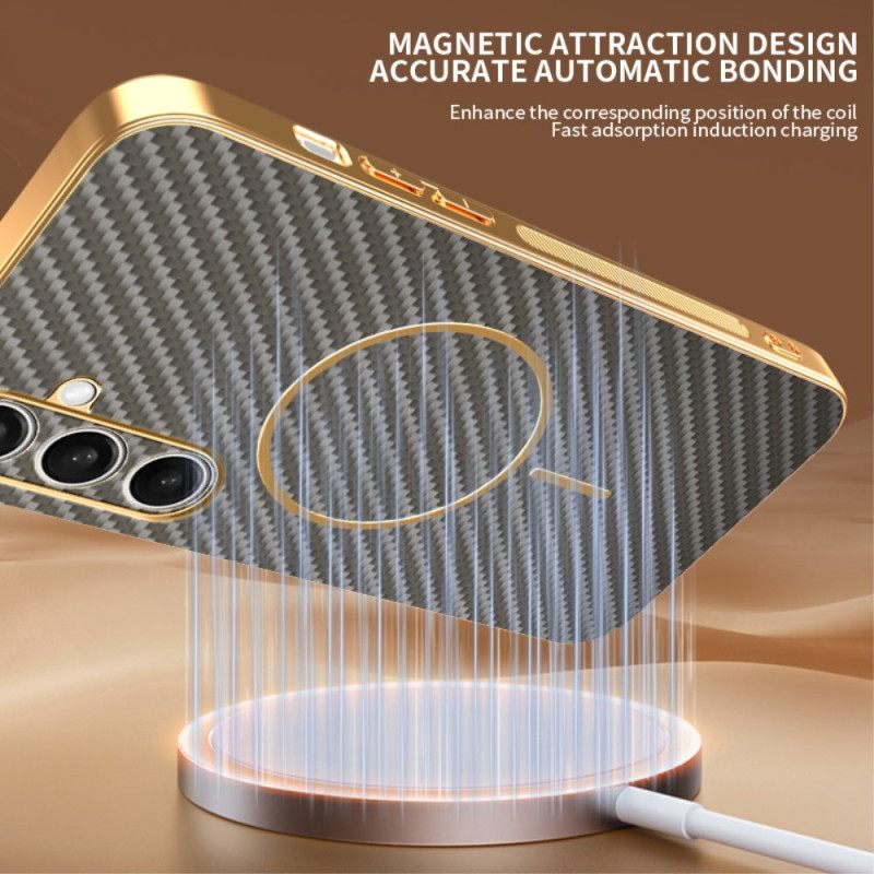Κάλυμμα Samsung Galaxy S25 Fe Θήκες Κινητών Σχεδιασμός Magsafe Με Ίνες Άνθρακα