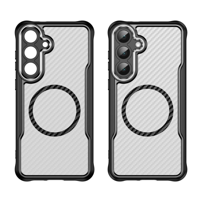Κάλυμμα Samsung Galaxy S25 Fe Θήκες Κινητών Συμβατό Με Magsafe Υφή Ίνων Άνθρακα