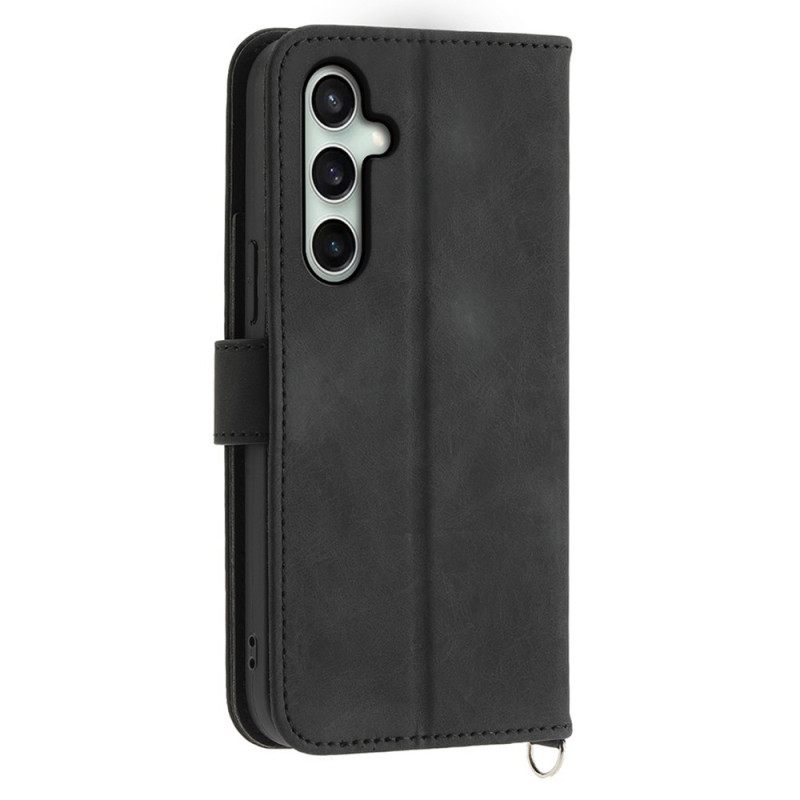 Θηκη Κινητου Samsung Galaxy S25 Fe Δαντελένιο Στάμπα Με Λουρί Και Λουρί Ώμου