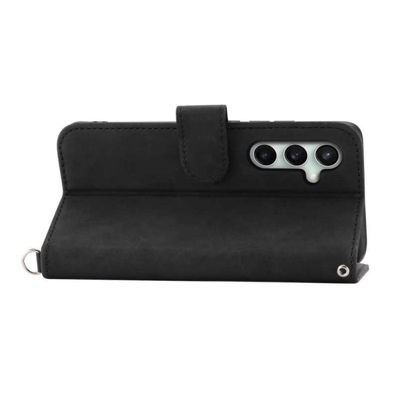 Θηκη Κινητου Samsung Galaxy S25 Fe Δαντελένιο Στάμπα Με Λουρί Και Λουρί Ώμου