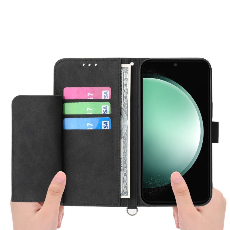 Θηκη Κινητου Samsung Galaxy S25 Fe Δαντελένιο Στάμπα Με Λουρί Και Λουρί Ώμου