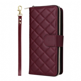 Θηκη Κινητου Samsung Galaxy S25 Fe Καπιτονέ Με Λουρί Και Λουρί Ώμου