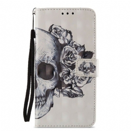 Κάλυμμα Huawei P20 Pro Flowery Skull 3d
