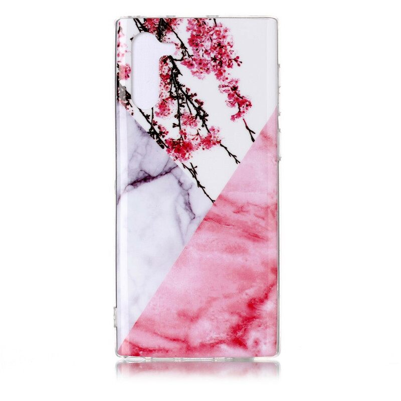 θηκη κινητου Samsung Galaxy Note 10 Καταπληκτικό Λουλουδάτο Μάρμαρο