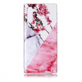θηκη κινητου Samsung Galaxy Note 10 Καταπληκτικό Λουλουδάτο Μάρμαρο