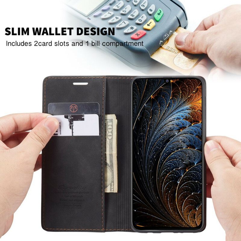 θηκη κινητου Samsung Galaxy M31 Θήκη Flip Caseme Faux Leather