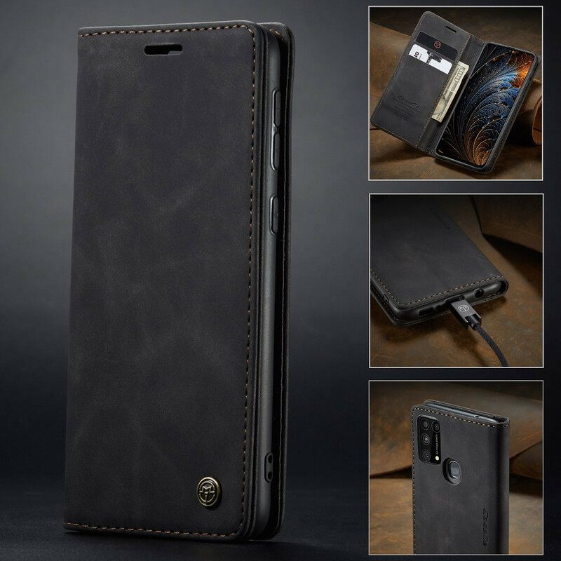 θηκη κινητου Samsung Galaxy M31 Θήκη Flip Caseme Faux Leather